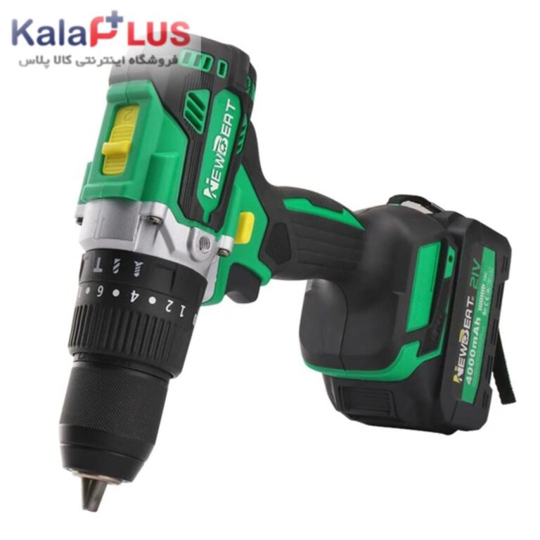 دریل شارژی چکشی ۲۱ ولت نیوبیتNEWBEAT مدل NBT-CID-21C-BL120